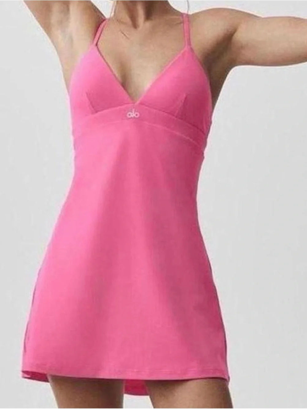ALO Yoga airbrush splendor dress paradise pink size small new